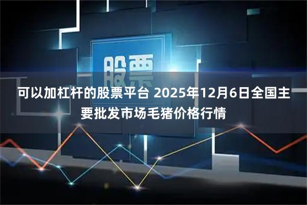 可以加杠杆的股票平台 2025年12月6日全国主要批发市场毛猪价格行情
