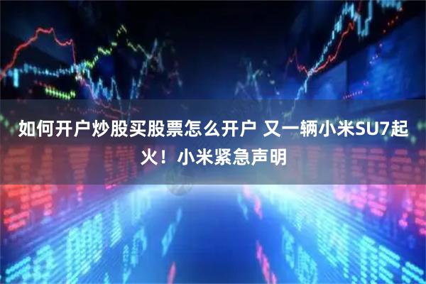 如何开户炒股买股票怎么开户 又一辆小米SU7起火！小米紧急声明